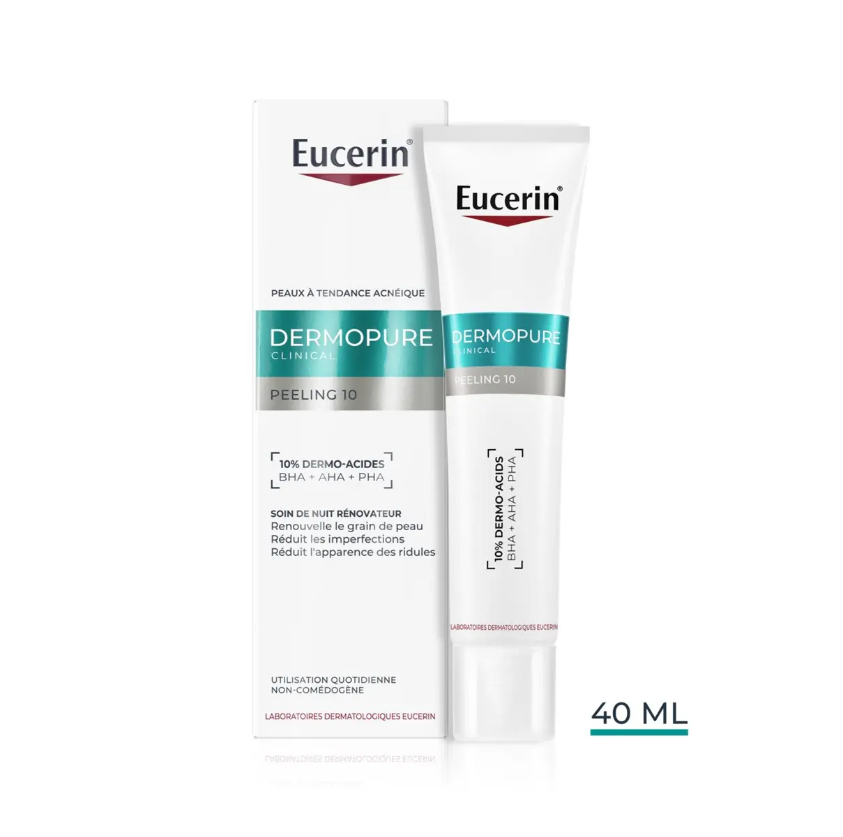 Eucerin Dermopure Clinical Peeling 10 Soin De Nuit Renovateur 40ml