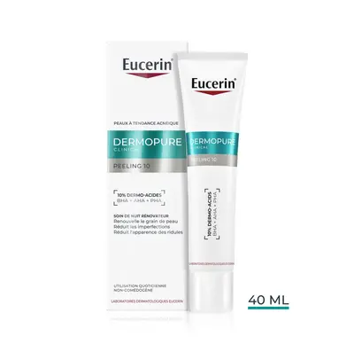 Eucerin Dermopure Clinical Peeling 10 Soin De Nuit Renovateur 40ml