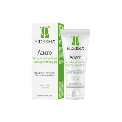 Fiderma Acnefid Gel Nettoyant Purifiant - Peaux Grasses à Imperfections - 200ml