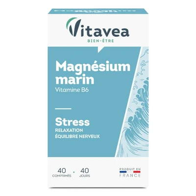 Vitavea Magnesium Marin - Cure Stress Et Relaxation - 40 Gelules