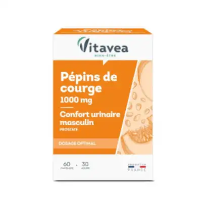 Vitavea Pepins De Courge - Confort Urinaire Masculin - 60 Gelules