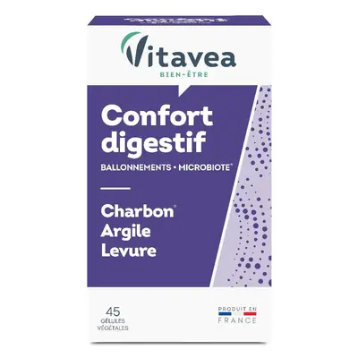Vitavea Confort Digestif – Ballonnements, Microbiote – 45 Gelules