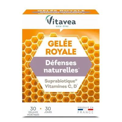 Vitavea Gelee Royale - Defenses Naturelles - 30 Gelules