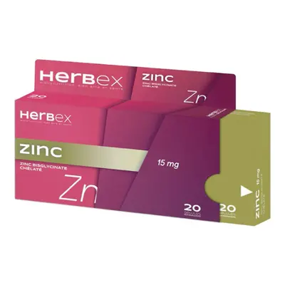 Herbex Zinc 15mg - 20 Gelules