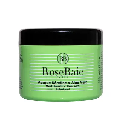 Rosebaie Masque Aloe Vera Et Keratine – Purification & Hydratation - 500ml