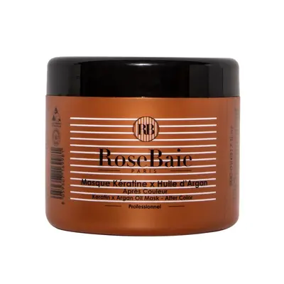 Rosebaie Masque Argan Post-coloration Anti-oxydant Et Protection 500ml