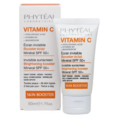 Phyteal Vitamine C Skin Booster Ecran Invisible Spf 50+ Mineral - 50ml
