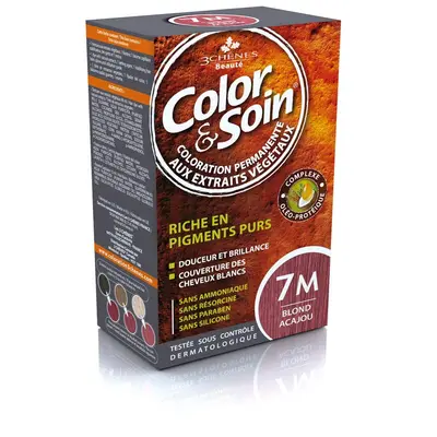 3 Chenes Color Et Soin Coloration Permanente Blond Acajou 7m