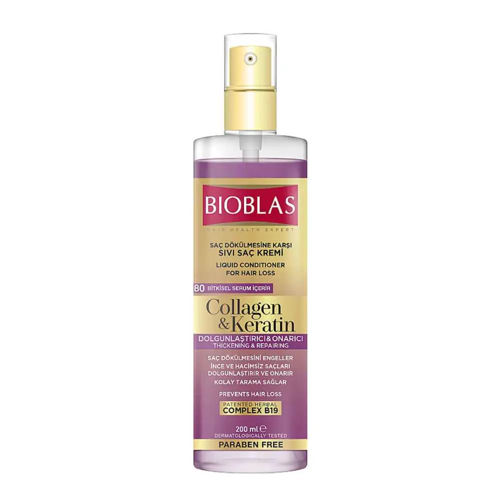 Bioblas Apres-shampooing Liquide Collagene + Keratine - 200ml