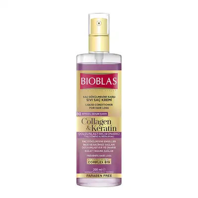 Bioblas Apres-shampooing Liquide Collagene + Keratine - 200ml
