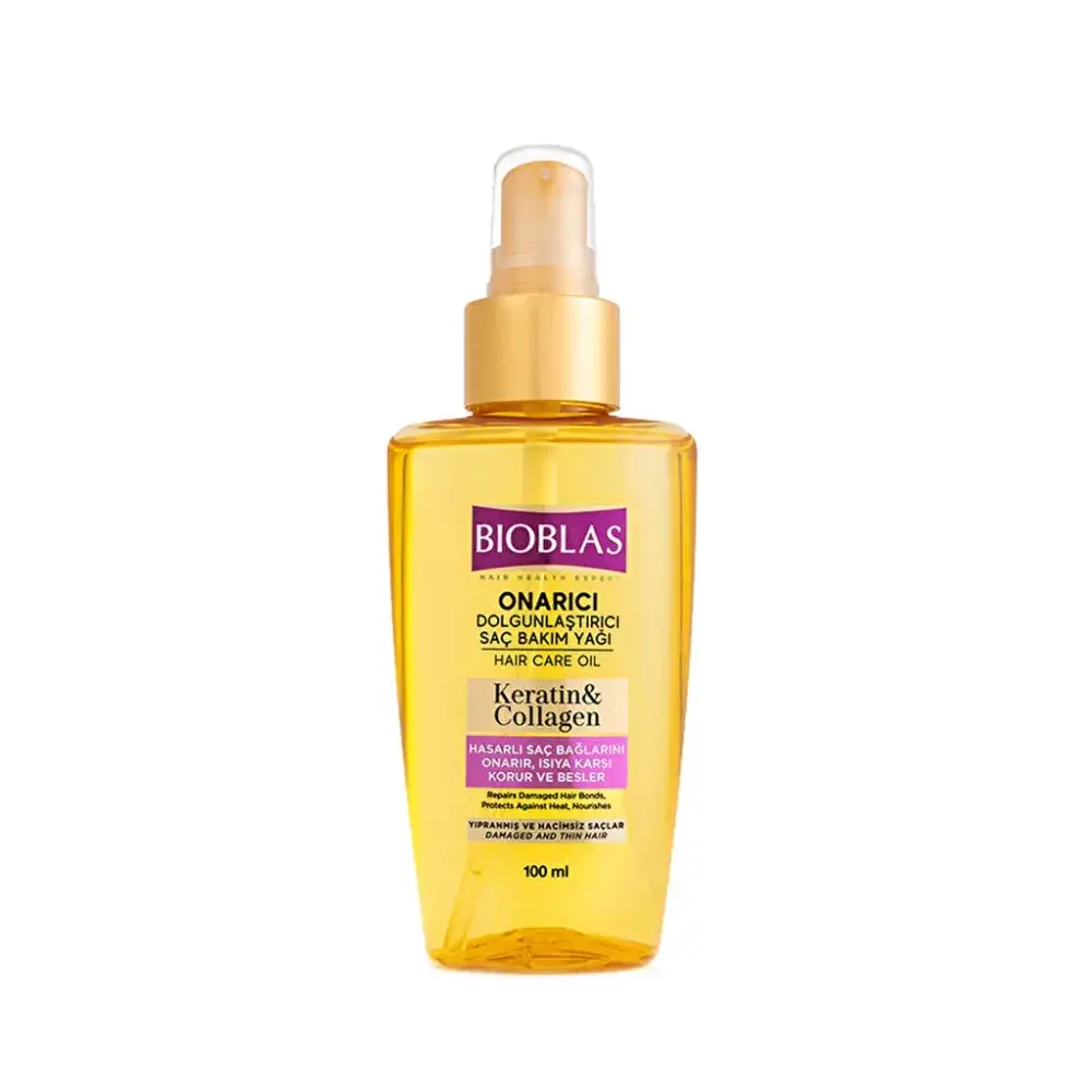 Bioblas Huile Soin Capillaire Reparatrice - Keratine + Collagene - 100ml