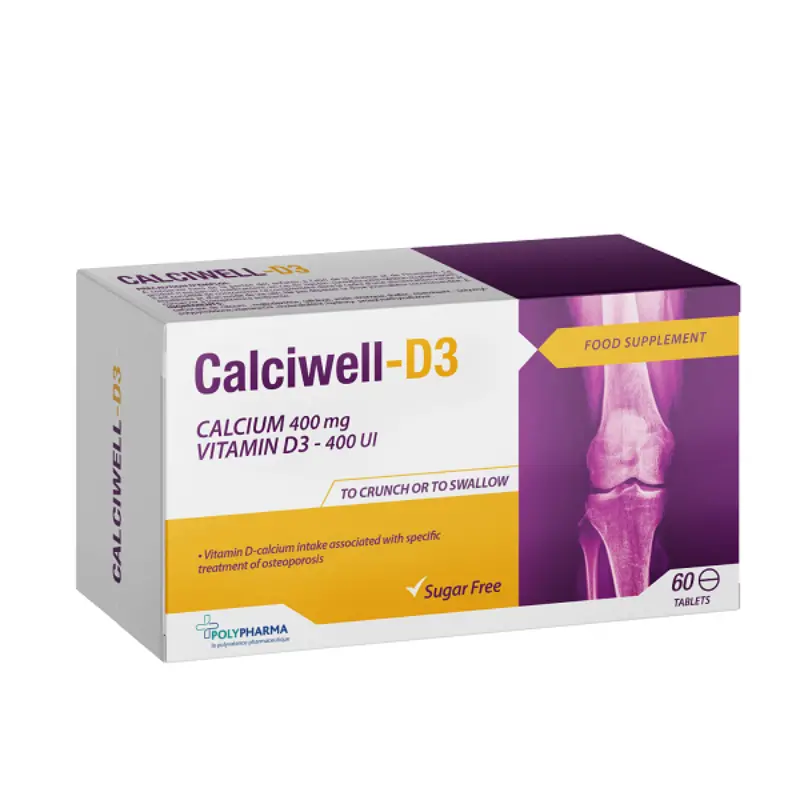 Polypharma Calciwell D3 - 60 Comprimes