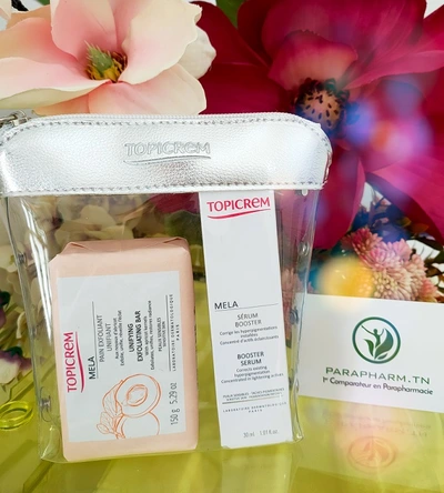 Pack Topicrem Mela Serum Booster + Pain Exfoliant Unifiant 150gr Gratuit