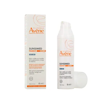 Avene Ecran Solaire Sunsimed Pigment Haute Protection Spf50+ Peaux Sensibles 80ml