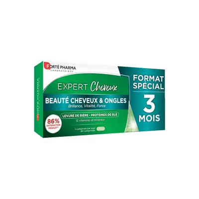 Forte Pharma Expert Cheveux 84 Comprimes - 2 Mois + 1 Mois Offert
