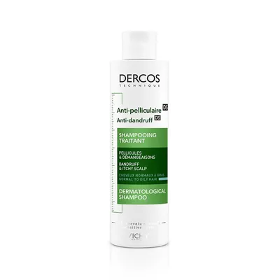 Vichy Dercos Anti-pelliculaire Shampooing Traitant Cheveux Gras 200ml