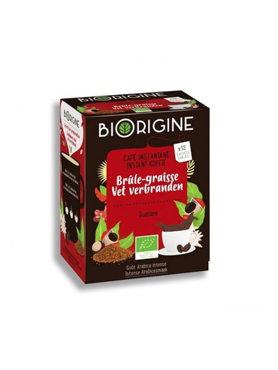 Biorigine Cafe Instantane Brule Graisse 12 Sachets
