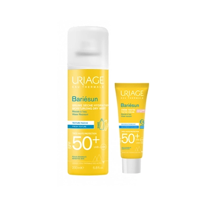 Uriage Pack Bariesun Brume Seche 200ml + Creme Teinte Claire Spf50+ 50ml