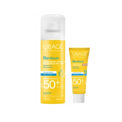 Uriage Pack Bariesun Brume Seche 200ml + Creme Teinte Doree Spf50+ 50ml