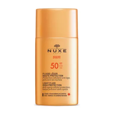 Nuxe Sun Fluide Solaire Leger Peaux Normales A Mixtes - Ecran Spf50 50ml