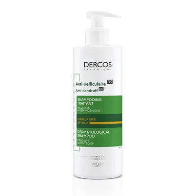 Vichy Dercos Shampooing Anti-pelliculaire Traitant Cheveux Secs 390ml