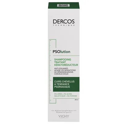 Vichy Dercos Psolution Shampooing Traitant Keratoreducteur 200ml