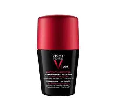 Vichy Clinical Control Deodorant à Bille Detranspirant Homme 96h - Roll-on 50ml