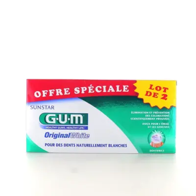 Gum Original White Dentifrice Blancheur Lot De 2 X 75ml
