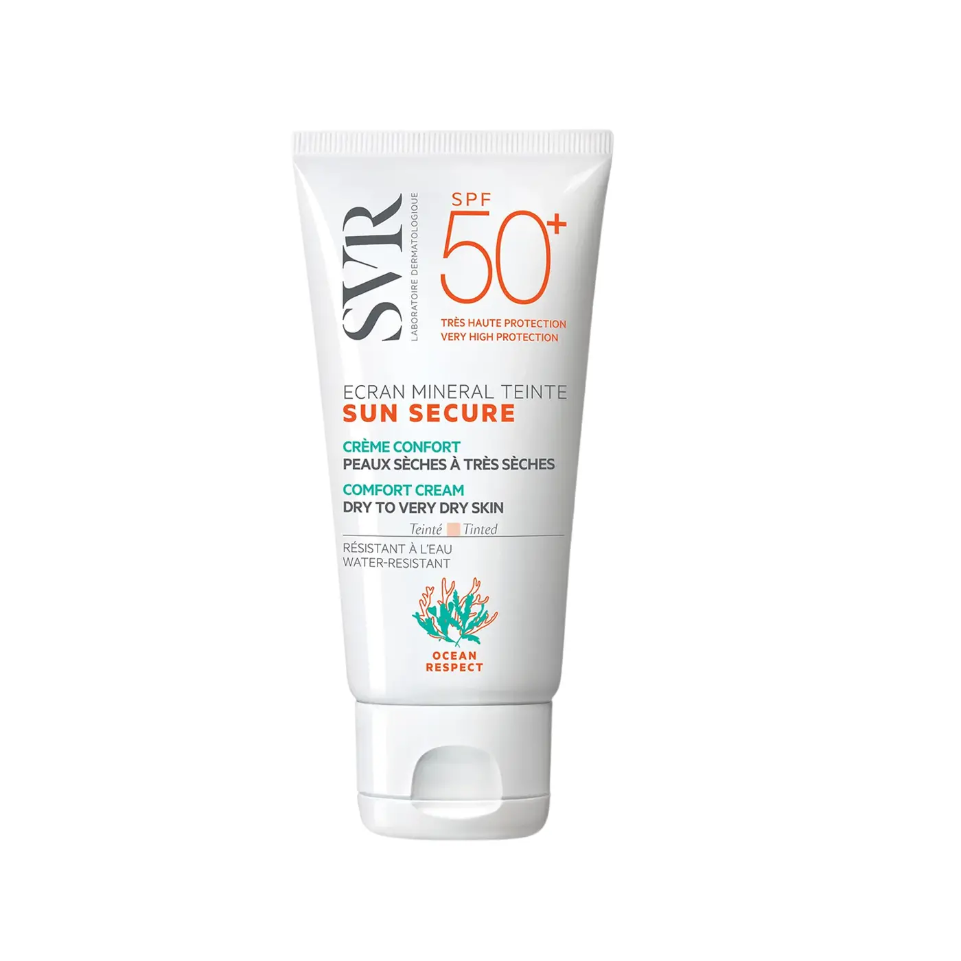 Svr Sun Secure Ecran Mineral Teinte - Peaux Seches à Tres Seches - Spf50+ 50ml