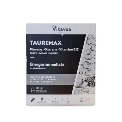 Vitavea Taurimax Energie Immediate 8 Ampoules