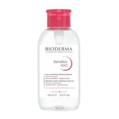 Bioderma Sensibio H2o Eau Micellaire Demaquillante Avec Pompe Inversee - 500ml