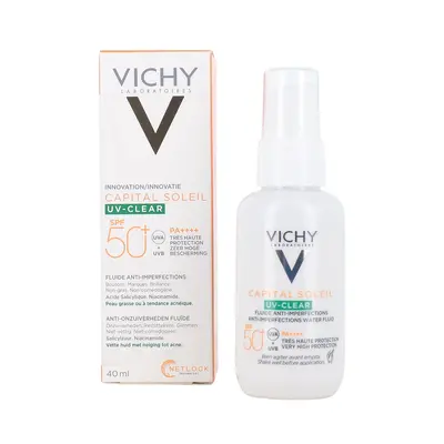 Vichy Capital Soleil Uv-clear Fluide Anti Imperfections - Ecran Spf50+ 40ml