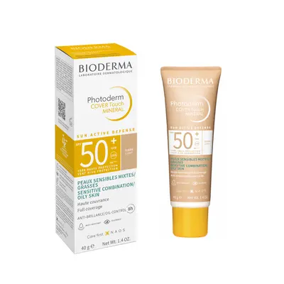 Bioderma Photoderm Cover Touch Mineral Ecran Spf50+ Teinte Claire - 40ml