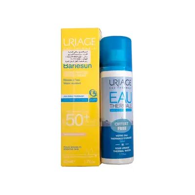 Uriage Pack Ecran Bariesun Creme Teintee Claire Spf50+ 50ml + Eau Thermale Spray 50ml Offerte