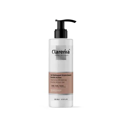 Clarenia Gel Nettoyant Eclaircissant Double Action Peau Normale A Seche 200 Ml
