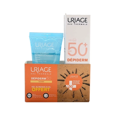 Uriage Depiderm Soin Anti-taches Spf50 + Gel Surgras 50ml Offert