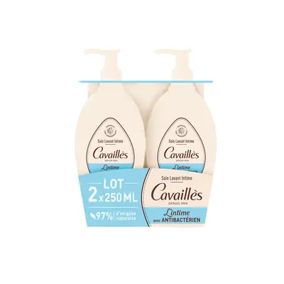 Roge Cavailles Soin Lavant Intime Anti Bacterien Lot Promo - 2 X 250ml