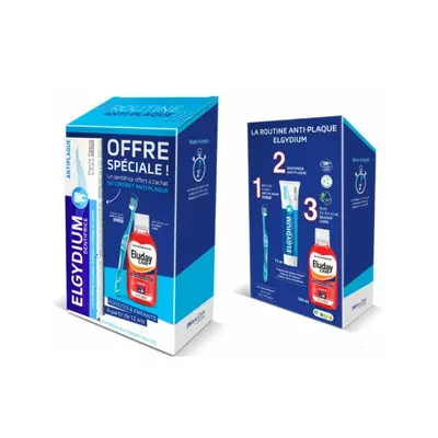Elgydium Coffret Anti Plaque Avec Brosse Souple
