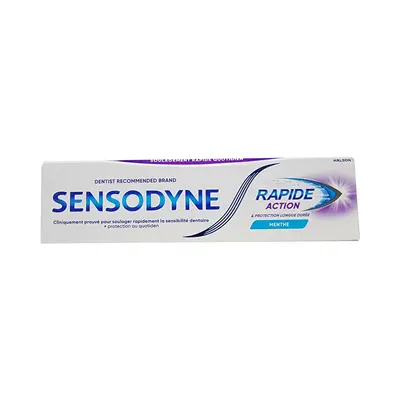 Sensodyne Rapide Action Dentifrice Dents Sensibles A La Menthe 75ml