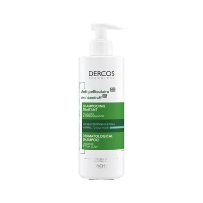 Vichy Dercos Shampooing Traitant Anti-pelliculaire Cheveux Normaux A Gras 390ml