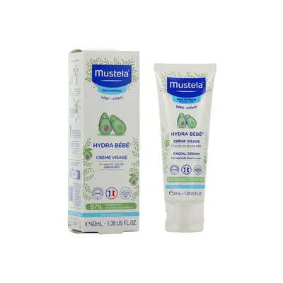 Mustela Hydra Bebe Creme Visage A L Avocat Bio 40ml