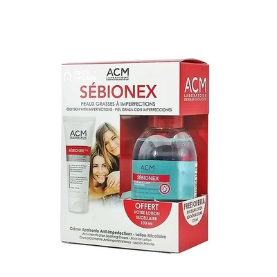 Acm Sebionex Coffret Promo Trio Creme 40ml + Lotion Micellaire 100ml Offerte