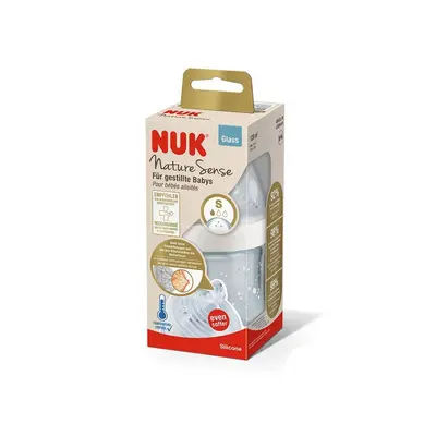 Nuk Biberon Nature Sense Temperature Control En Verre Taille S - 120ml