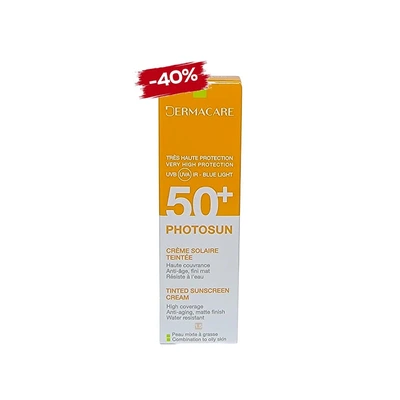 Dermacare Photosun Creme Solaire Teintee 1.5 Peaux Mixtes A Grasses Spf50+ 50ml