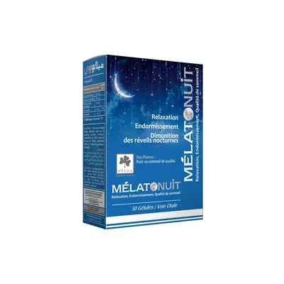 Vital Melatonuit 30 Gelules