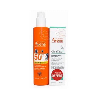 Avene Pack Spray Enfant Spf50+ 200ml + Cicalfat Creme 40ml Offerte