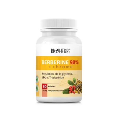 Bioherbs Berberine 98% + Chrome - 30 Gelules