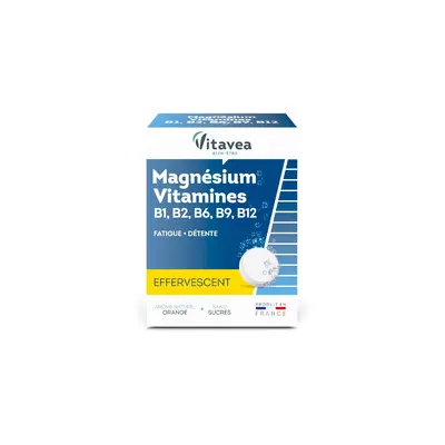 Vitavea Magnesium Marin + Vitamines B1, B2, B6, B9, B12 - 24 Comprimes Effervescents