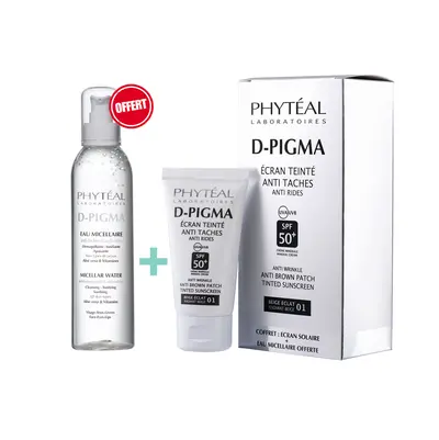 Phyteal D-pigma Ecran Teinte Anti-taches Beige Eclat 01 Spf50 + Eau Micellaire 150ml Offerte