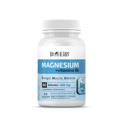 Bioherbs Magnesium + Vitamine B6 60 Gelules